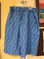 Vineyard Vines Breaker Performance Shorts Boys, Blue Fish Sz 14 Adjustable Waist