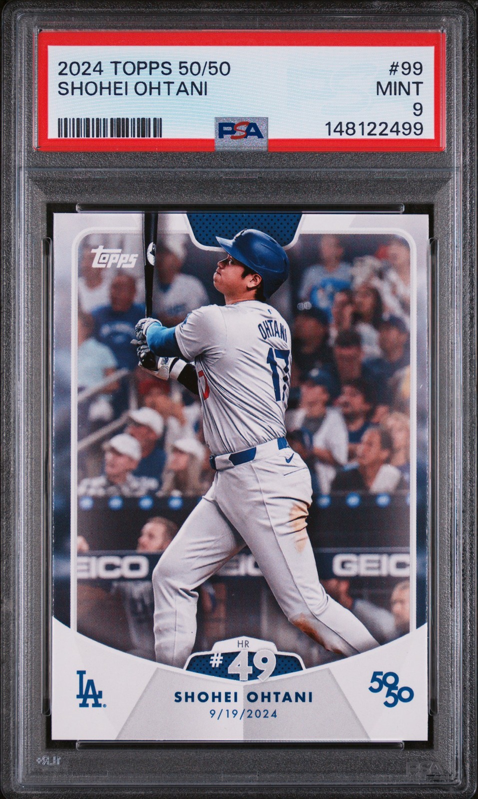 2024 TOPPS 50/50 SHOHEI OHTANI #99 SHOHEI OHTANI PSA 9