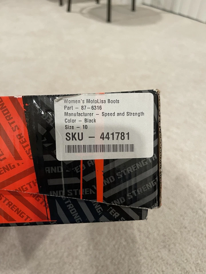 Bota de montar Speed and Strength Moto Lisa para mujer, negra, talla 10 para mujer Foto 3 de 4