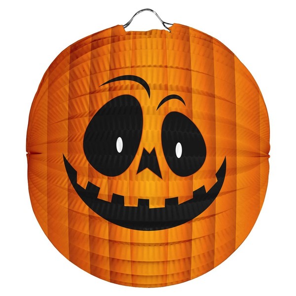Lampion KÜRbis Deko Halloween Kinder Party Kindergeburtstag Laterne Grusel -22Cm-image