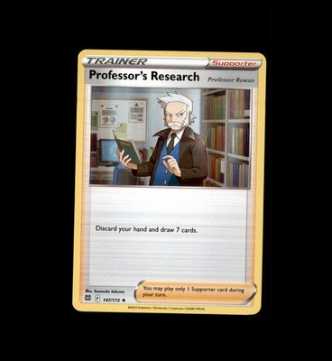 Professor's Research 147/172 Holo Rare Brilliant Stars Pokemon Holo Near Mint