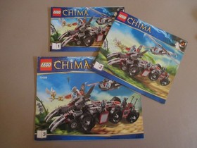 Lego Chima Worriz Combat Lair 70009 Complete w/6 Mini Figs & 3 Manuals