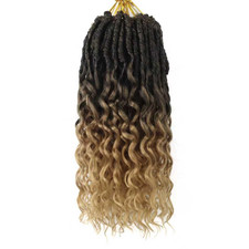 Deep Faux Locs Crochet Hair 12 Inch 8 Packs Goddess Locs Crochet Hair Soft Locs