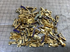 Lot Of 45 g. VTG 1970's 1/2" Past President Pins Guard Gold Tone Jewelry Parts
