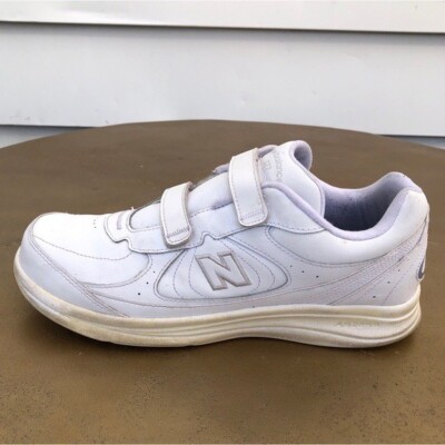 New Balance 577 White Leather Walking Shoes Mens Size 13 D EUR Hook  Loop
