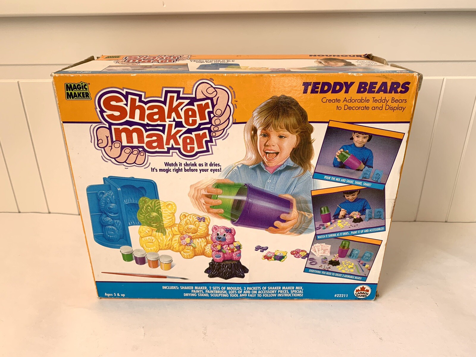 store Vintage Shaker Maker Teddy Bears Moulds 1993 Canada Games Magic