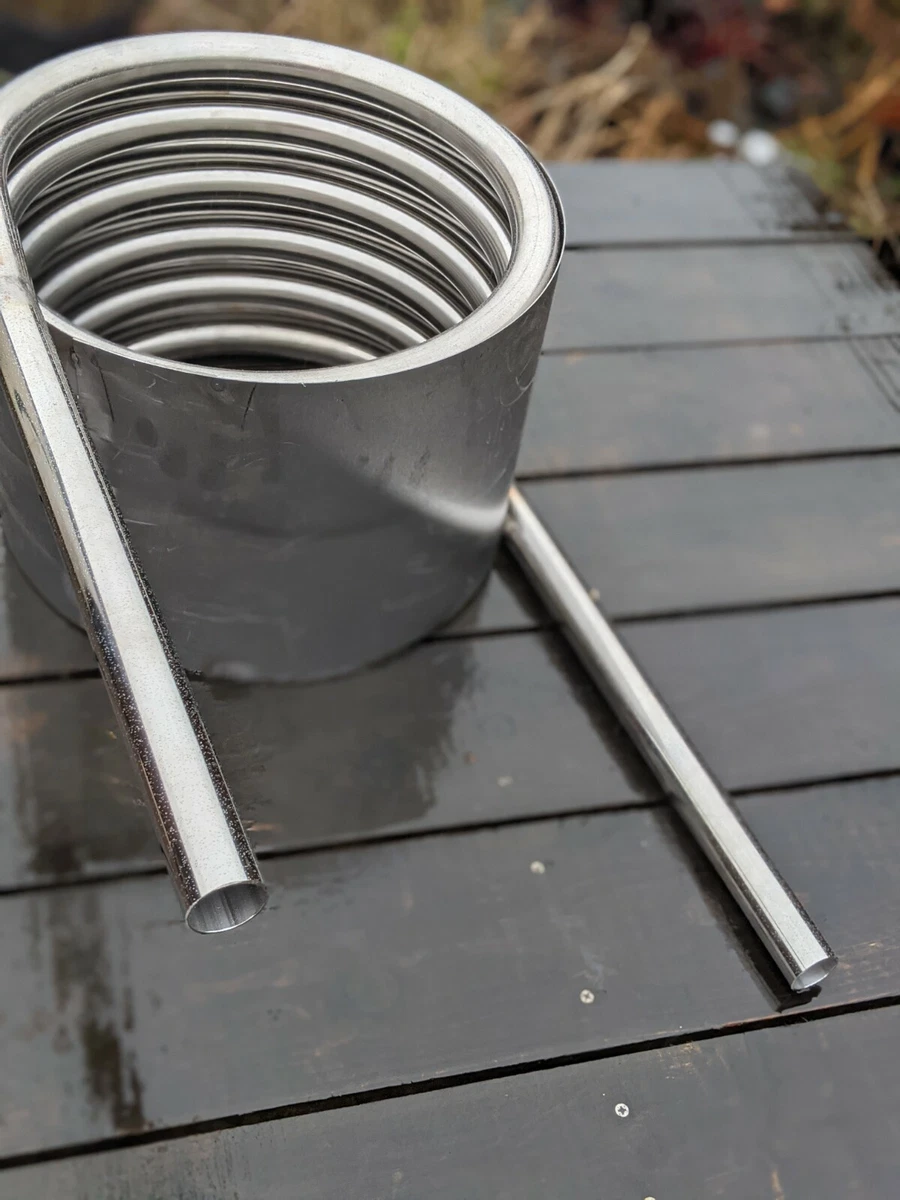 Extra wide water heater coil w/ fireguard - hot tub - 32mm tube stainless  steel | eBay