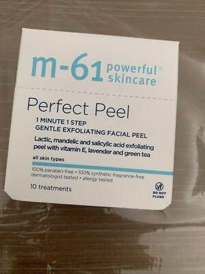 M-61 Perfect Peel 1 Minute/1 Step Gentle Exfoliating Facial Peel 10 Treatments