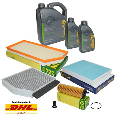Filterpaket Mercedes C-Klasse W205 C180d 200d 220d 300d mit 7L Original 229.51