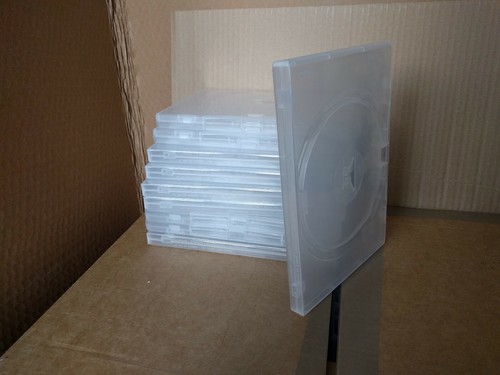 1 Clear Single Amaray DVD-CD-BLU RAY Case for 1 Disc with Spine 14 mm - Afbeelding 2 van 2
