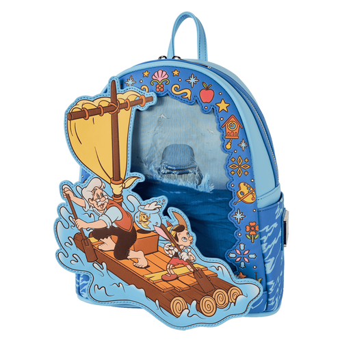 Loungefly Pinocchio Raft Monstro Lenticular Mini Backpack **PRE-ORDER** - Picture 6 of 7