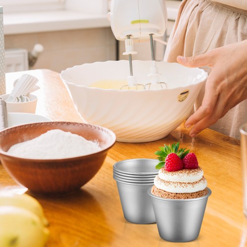 8 Pcs Cake Mold Pudding Moulds Muffin Cupcake Tin Baking Supplies - Picture 10 of 11