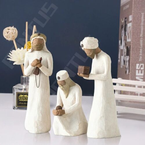 Willow Tree Nativity Figures Set Statue Hand Painted Decor Xmas Festival Gift - Picture 3 of 28
