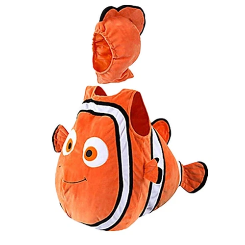 Costume per bambini Halloween cosplay alla ricerca di Nemo Deluxe vestito fantasia pagliaccio pesce Nemo*/ - Foto 5 di 12