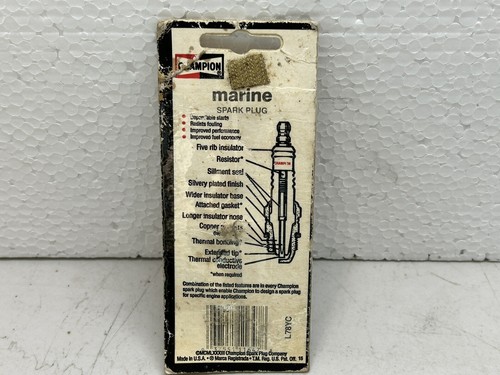 CHAMPION L78YC / MARINE SPARK PLUG 936 / NEW OLD STOCK - Foto 3 di 3