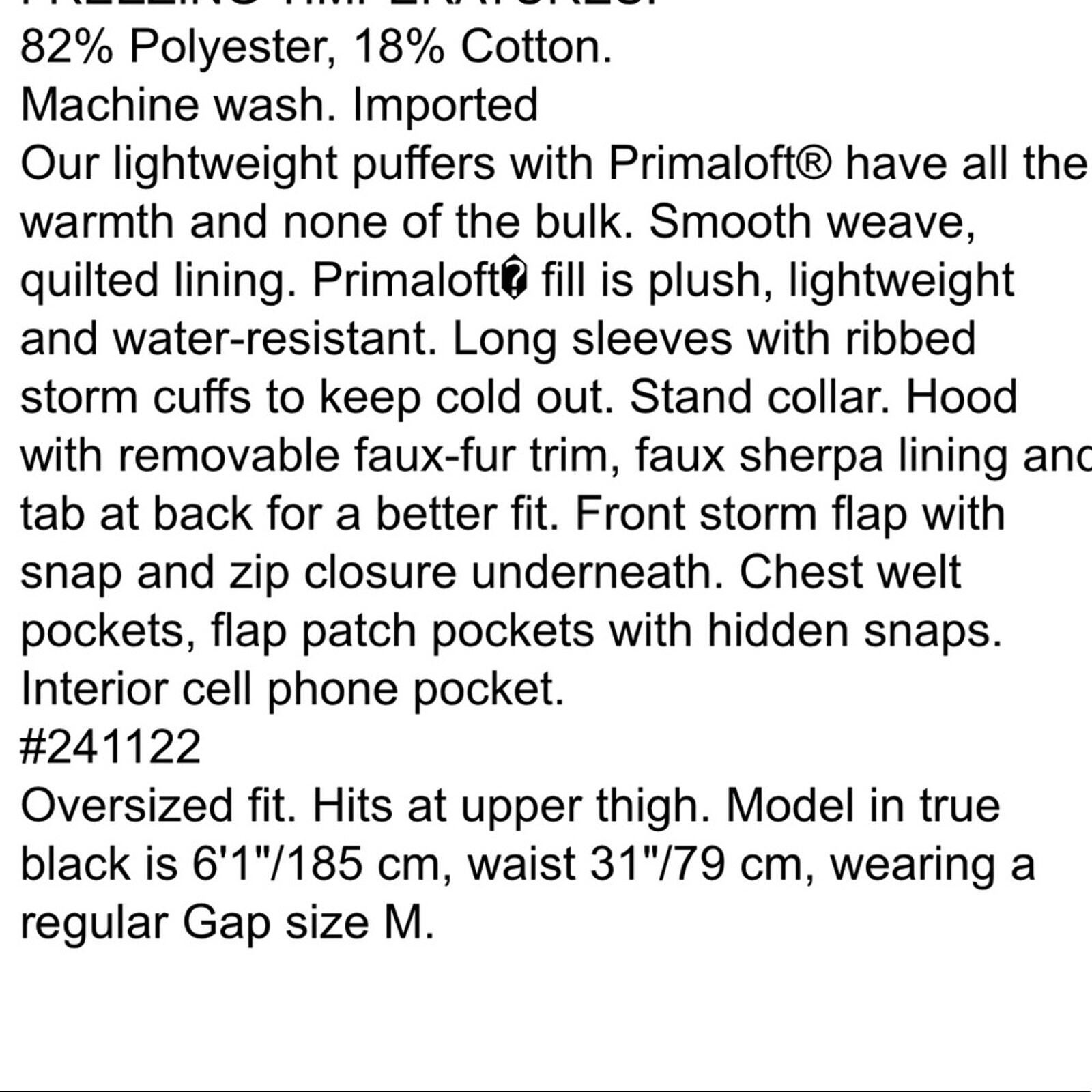 Gap prima loft jacket - image 10