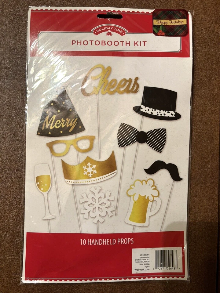 Новый с Ярлыками праздник время Рождество + Новый год фото стенд наборы - 1 фон, 20 реквизит - Изображение 3 из 4