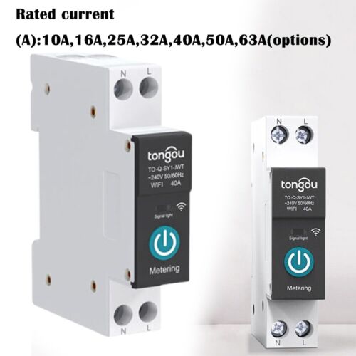 Control Switch Circuit Breaker WiFi 2.4GHz Remote Control Smart Protection - Afbeelding 1 van 50