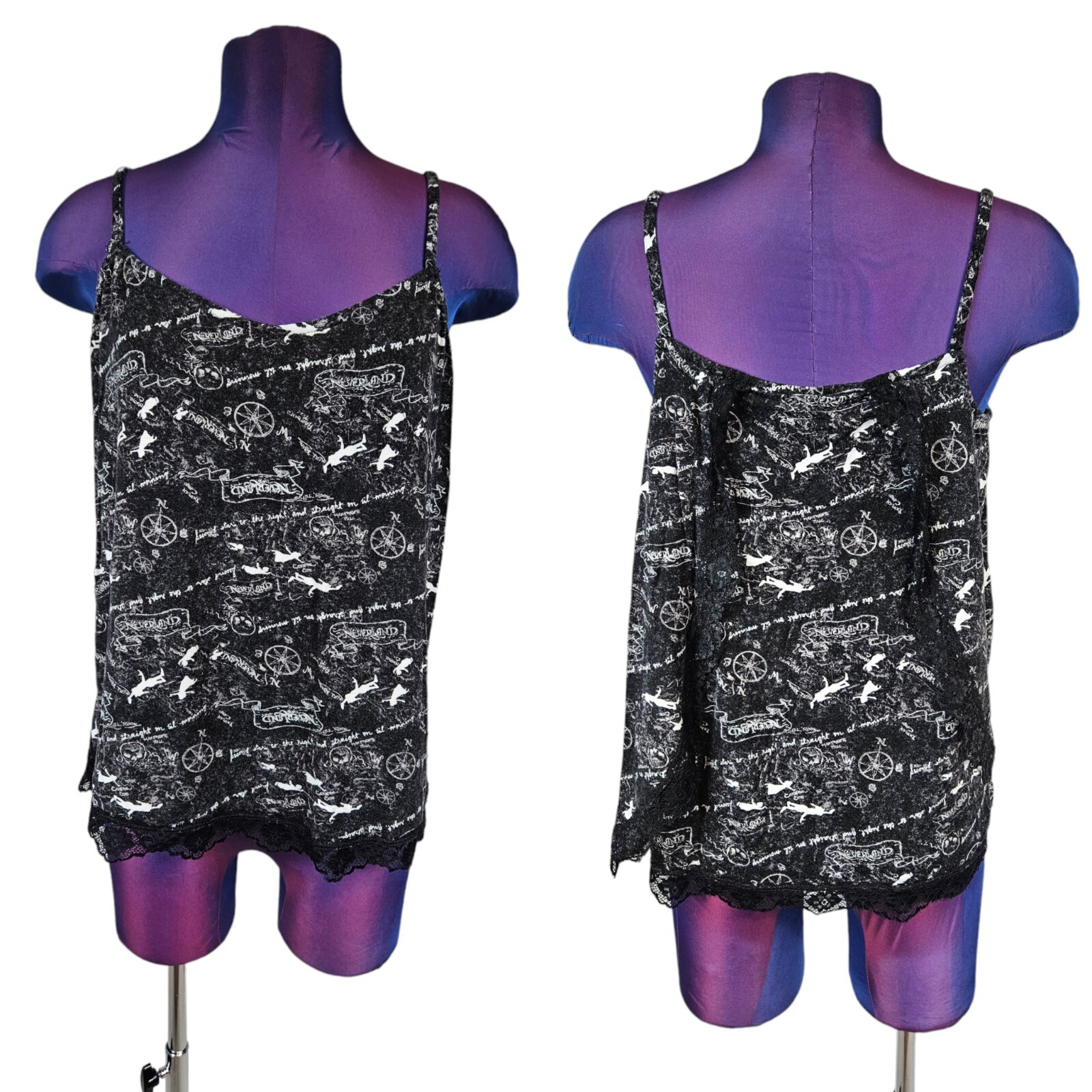 Disney Peter Pan Neverland Sleeveless Lightweight Cami Women's Size Large U48