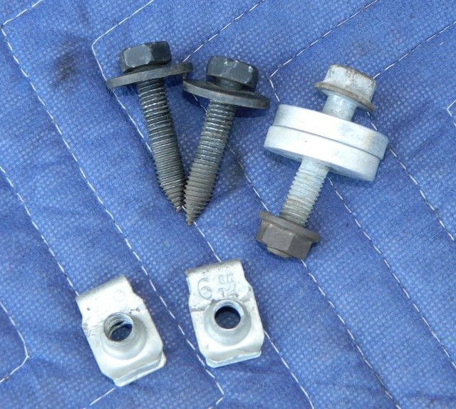 Front Bumper Impact Bar Skid Plate Support Bolt Set OEM 1984 1990 C4