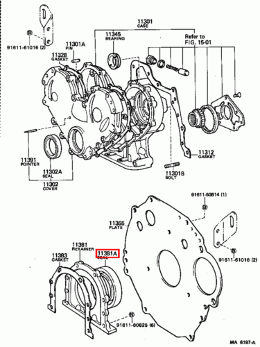 Genuine Toyota LandCruiser HJ75 2H 4.0 Diesel Rear Main Oil Crankshaft Seal - Picture 5 of 13