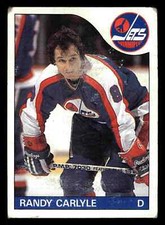 1985-86 Topps #57 Randy Carlyle - Winnipeg Jets (Low Grade)