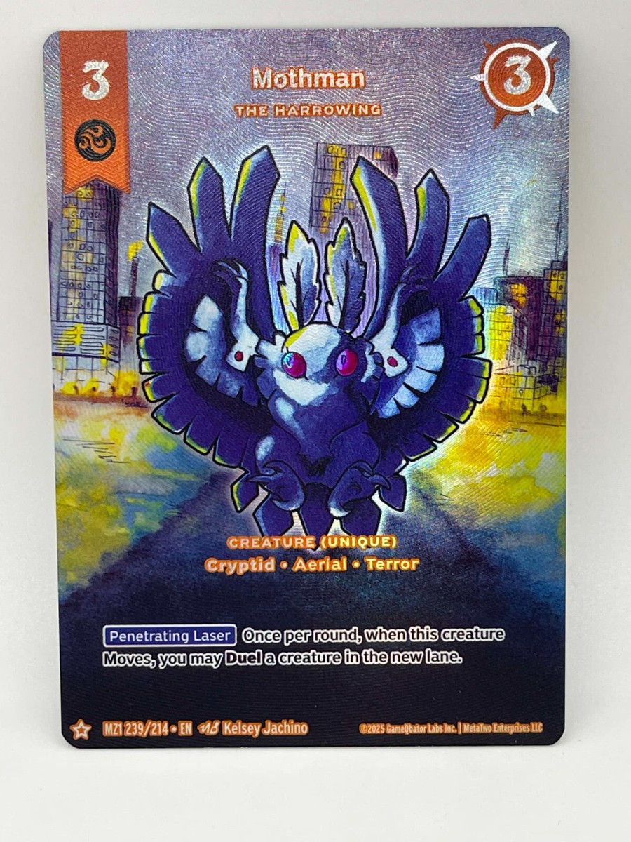 高騰中Zoo Mothmanモンスマン1st edition PSA10 Mothman Full Holo 1st Edition Card MetaZoo Nightfall CARD