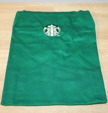 Starbucks Coffee Official Barista Green Apron, Logo, 2 Pockets, Ties in back
