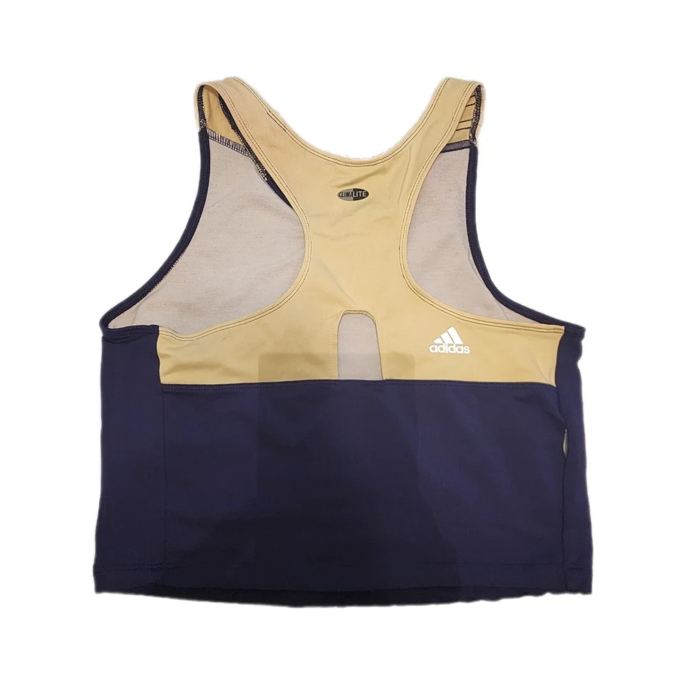 Camiseta sin mangas deportiva Adidas para mujer talla XL azul marino entrenamiento ropa activa recortada Foto 3 de 4