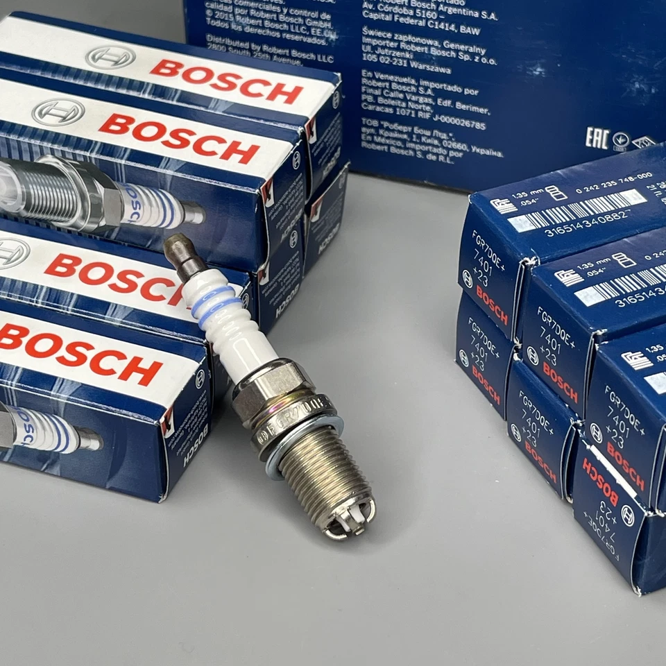 Bujía de níquel Bosch 7401 10 piezas para AUDI A4 A6 S4 PEUGEOT 405 VW PASSAT VOLVO Foto 2 de 4