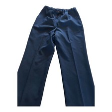 Pendleton Dress Pant Women's 14 Blue Straight Leg High Rise 100 Virgin Wool