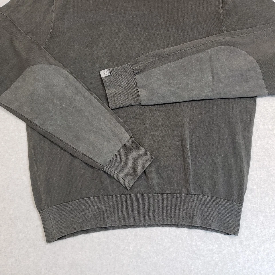 $195 ❤️Rag & Bone Dexter Cotton Crewneck Knit Sweater Men's XL Gray Long Sleeves - Image 4 of 4