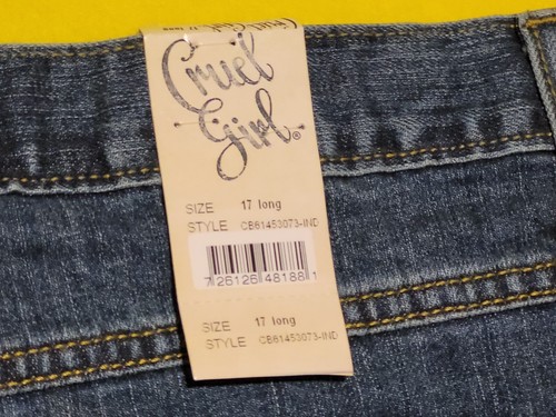 Jeans Cruel Girl Dakota 17 lunghi slim elasticizzati 32 cuciture interne 37W nuovi con etichette SPEDIZIONE GRATUITA - Foto 4 di 5