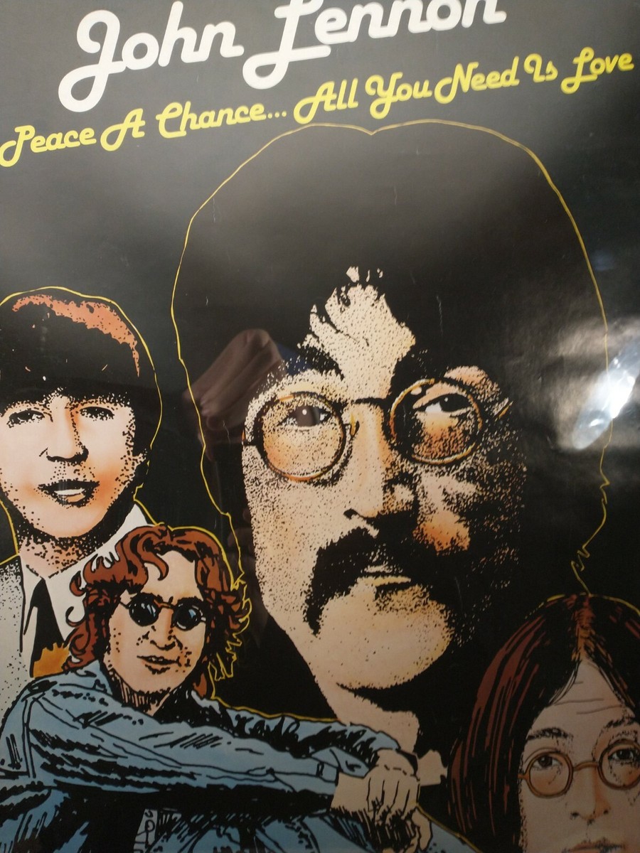 John Lennon 1980 Give Peace a Chance Pro Arts Poster Beatles