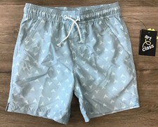Boys' Above The Knee Patterned Swim Shorts Trunks art class Light Gray S 6/7 