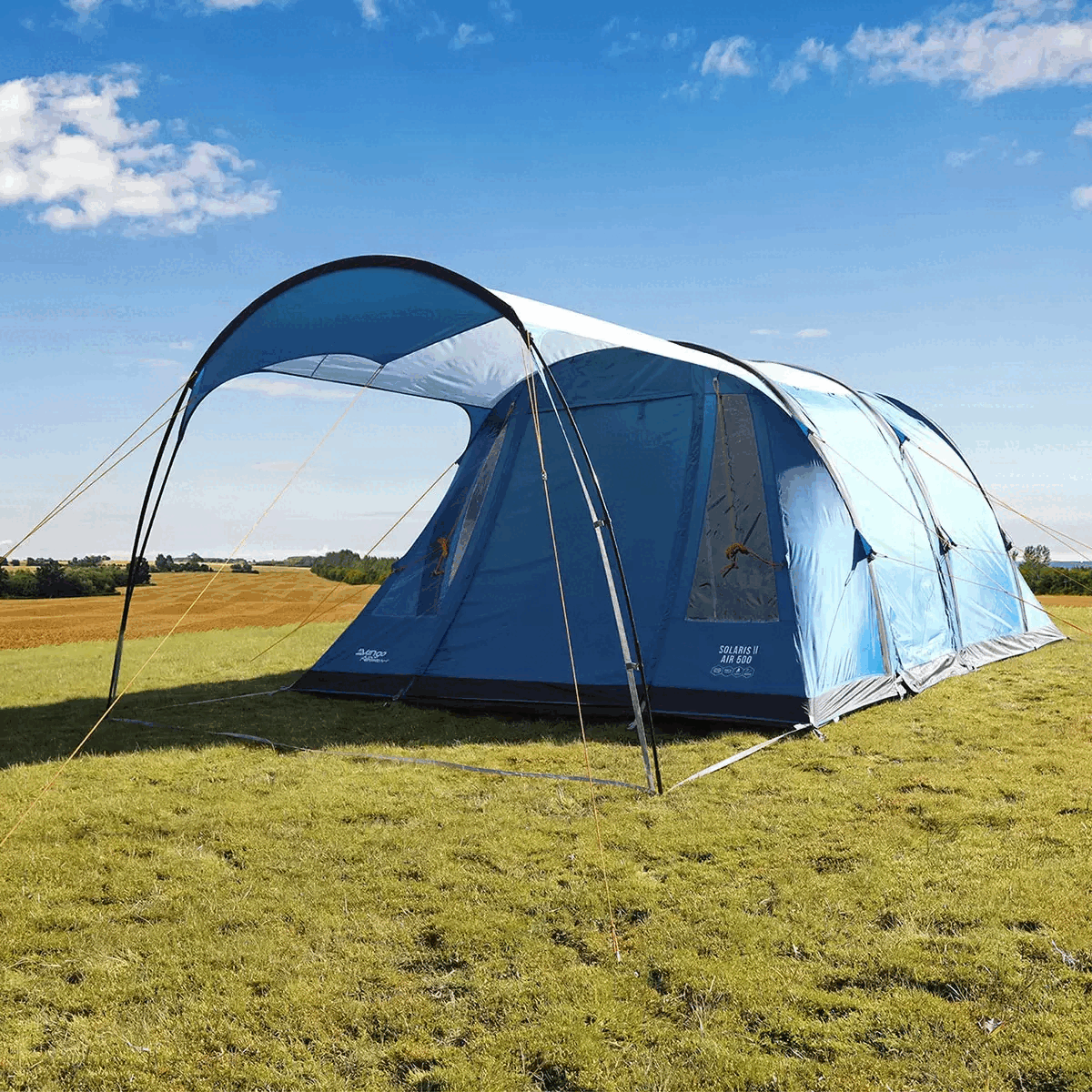 Vango Solaris II Air 500 AirBeam® Person Family Tent Sky Blue
