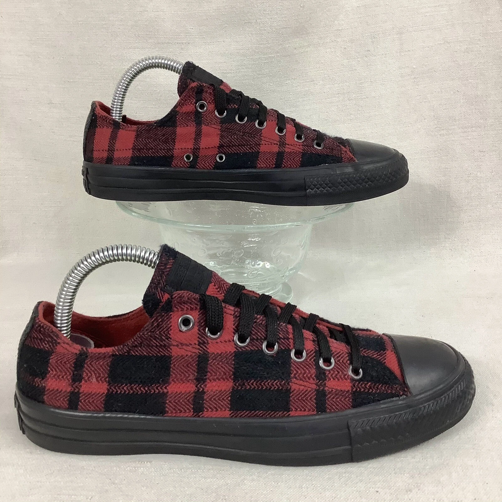 raro CONVERSE CTAS OX PEPERONCINO Tartan a quadri nero 150808C 37 5 donna 7