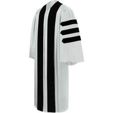 new Deluxe White Clergy Robe for Pastor Minister