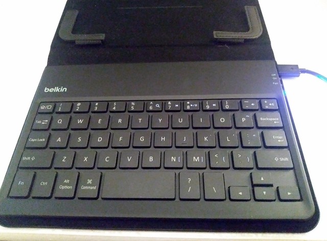 Belkin F5l146ttblk Portable Bluetooth Wireless Keyboard Case For 7 Tablets