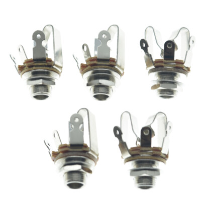 Brass Metric/USA Thread 1/4''(6.35mm) Female Stereo Jack TRS Stereo Jack Socket