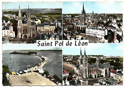 CPSM GF 29 - SAINT POL DE LEON (Finistère) 100. Die alte Kathedrale, Kapelle