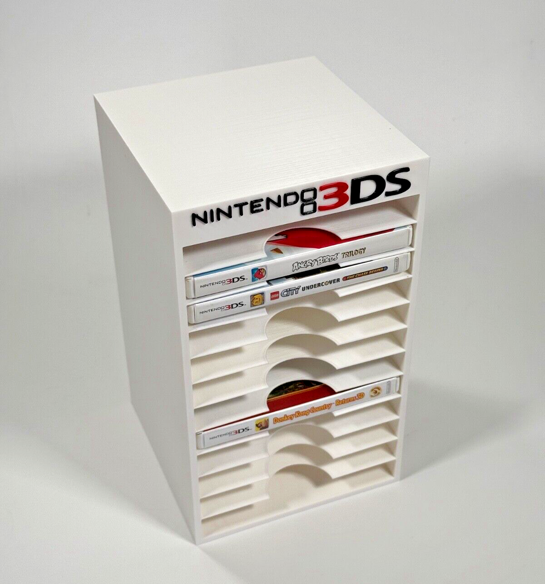 Buy 3D Printed 3DS Game Storage Display Case (Holds 12 Games in