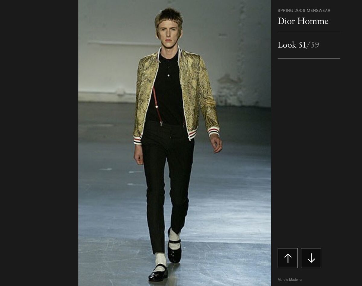 Dior Homme Hedi Slimane SS06 Python Print Silk Bomber Jacket Dior Homme Hedi Slimane SS06 Python Print Silk Bomber Jacket