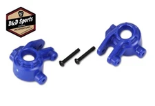 Traxxas 9037X -  Steering blocks, extreme heavy duty, Blue,  (left & right)