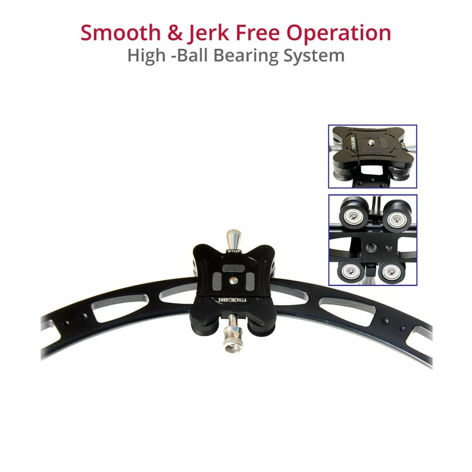 Shootvilla Curved Slider 120° Load 10 Kg für Canon, DSLR, Nikon, Sony&DV/HDV - Bild 2 von 4