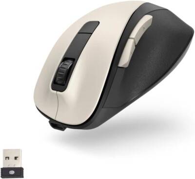 Hama ergonomische optische Funkmaus MW-500 Recharge mit AKKU Weiß - NEU&OVP