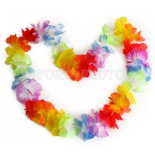 Sale! Garland Necklace Fancy Summer Beach Dress 10pcs Colorful Flower Leis