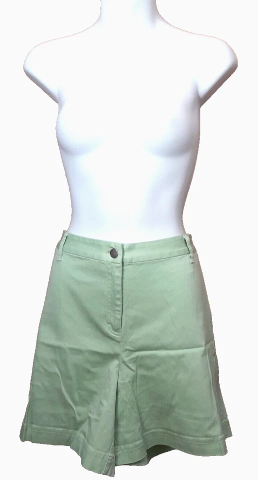 Pantalones cortos chinos informales de esquina para mujer verde claro talla 16 Foto 2 de 4