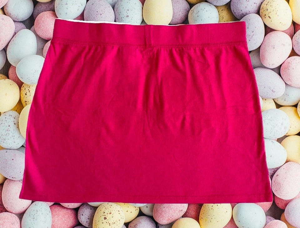 Tommy Hilfiger Falda Niña Grande Rosa Mini Lazo Logo Bolsillos 100% Algodón Talla 16 Foto 2 de 4