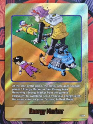 Bulma Gohan E-56 Gold Energy Marker Dragon Ball Manga Booster Card